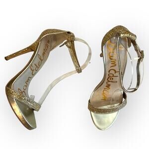 Sam Edelman Women’s Eleanor Ankle strap Stilettos size 9 Gold